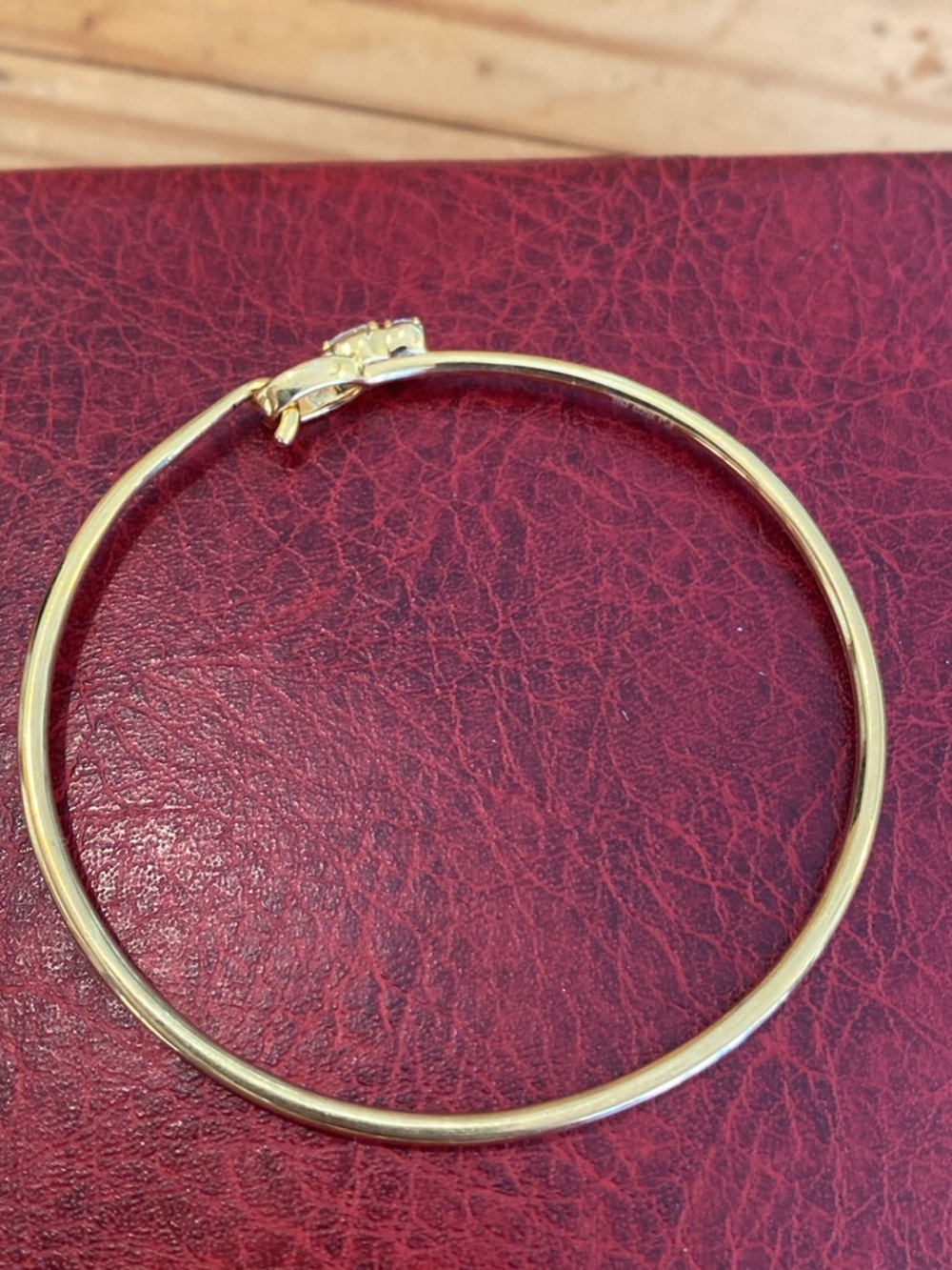 Gorgeous Gold vermeil & moissanite Hook Bracelet! - Picture 4 of 10